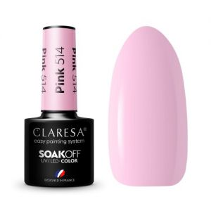 Claresa Lakier hybrydowy PINK 514 -5g