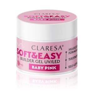 CLARESA ŻEL BUDUJĄCY SOFT&EASY BUILDER GEL BABY PINK 90G