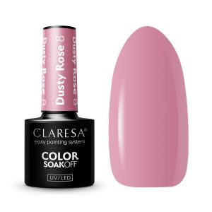 CLARESA LAKIER HYBRYDOWY DUSTY ROSE 8 - 5G