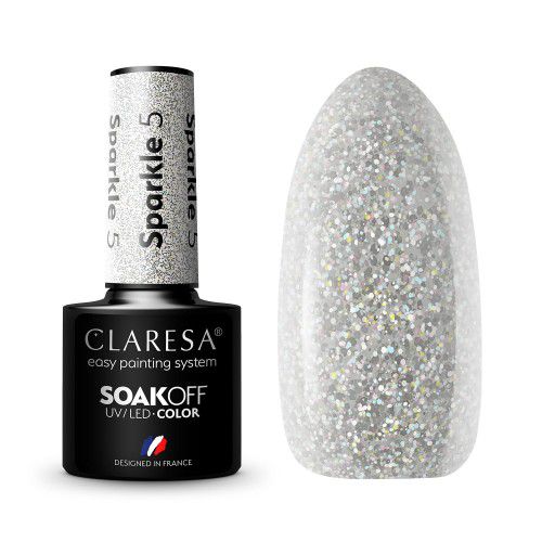 Claresa Lakier hybrydowy SPARKLE 5 5g