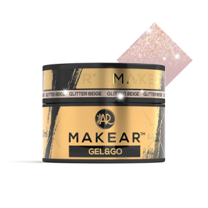 Makear Glitter Beige - żel budujący Gel&Go 50ml, GG25