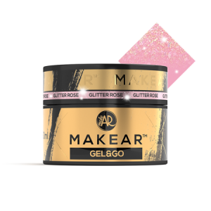 Makear Glitter Rose - żel budujący Gel&Go 50ml, GG23