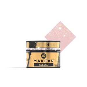 Makear Ice Pink Glitter - żel budujący Gel&Go 15ml, GG21