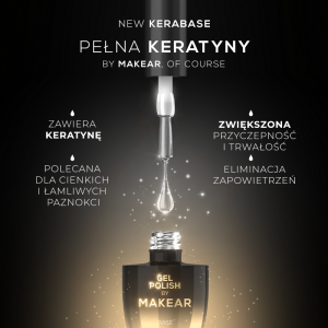 Makear Kera Base - wzmacniająca baza keratynowa HEMAFREE 8ml