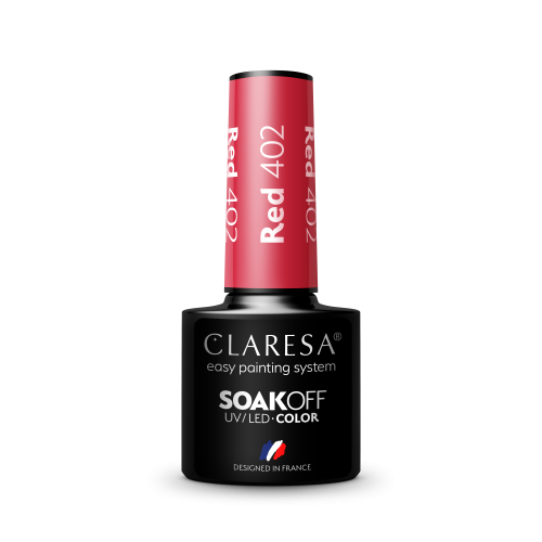 Claresa Lakier hybrydowy RED 402 -5g