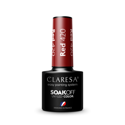 Claresa Lakier hybrydowy RED 420 -5g