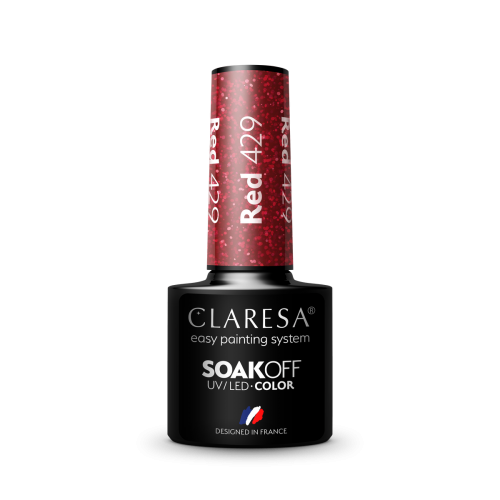 Claresa Lakier hybrydowy RED 429 -5g