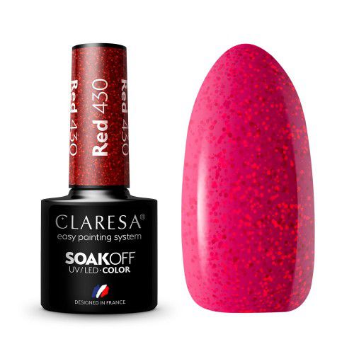 Claresa Lakier hybrydowy RED 430 -5g